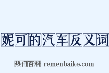 妮可的汽车反义词是什么意思的图片